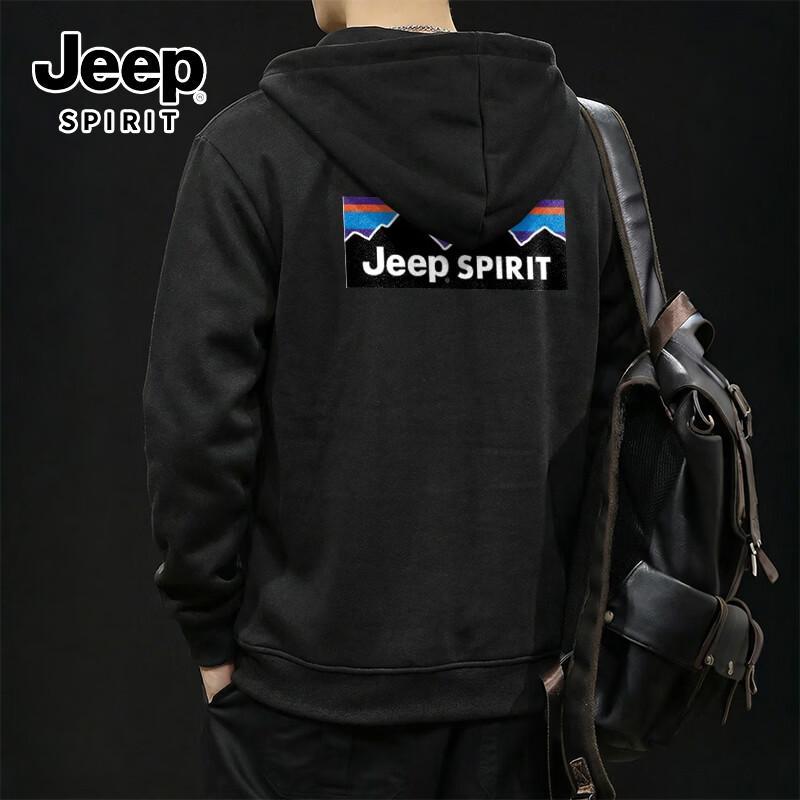 

JEEP SPIRIT Men s Hooded Knit Jacket L