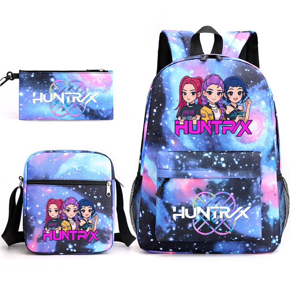 3-teiliges/Set Anime-bedruckter Rucksack mit Umhängetasche und Federmäppchen für Teenager-Schüler Jungen Mädchen Schultasche Große Kapazität Buchrucksack Kindergeschenk Rucksack