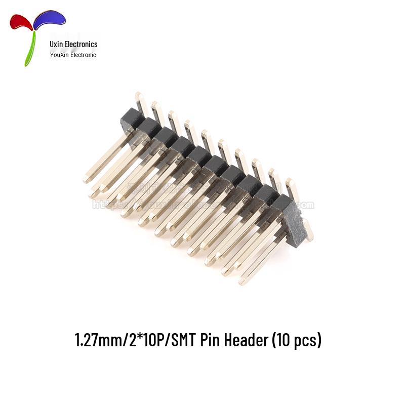 1.27mm Pitch Double Row SMT Header, 2x2 To 2x50 Pin Configuration