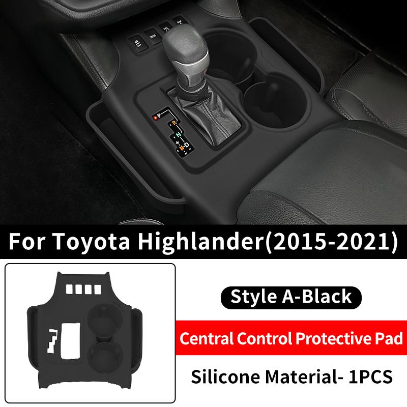 For 2009- Toyota Highlander Central Control Silicone Dirt-Proof Cover Scratch Resistant Car Interior Protection Accessories