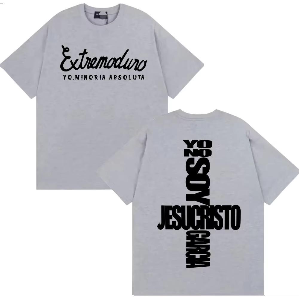 Cotton men's shirt Summer Jesucristo Garcia Album graphics shirt Women's Y2k Hip Hop streetwear Tshirt