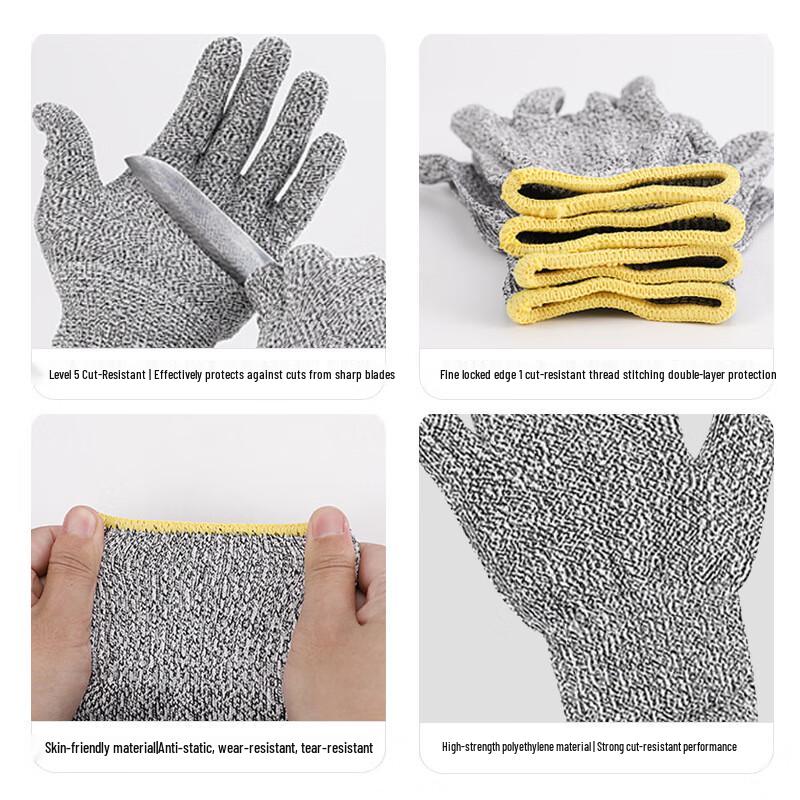 OLOMM Cut-Resistant Work Gloves XL