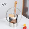 Space Saving Spatula Spoon Rest Stainless Steel Pot Lid Organizer Vertical Cutting Board And Metal Cover Drying Rack Holder
