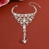 Temperament Trendy Rhinestone Hand Chain Elegant Back of Hand Jewelry Daily Versatile Hand Chain Exquisite Fashion