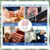 Premium-60Pcs Multipurpose Deep Hole Marker Pens Marker Deep Colorful Marker Pen For Woodworking Hardware Decoration Constructio