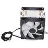 Computer Cpu Cooling Fans RGB 90mm 3pin 4 Heatpipes Noiseless Operation Plug and Play CPU FanDual Fan