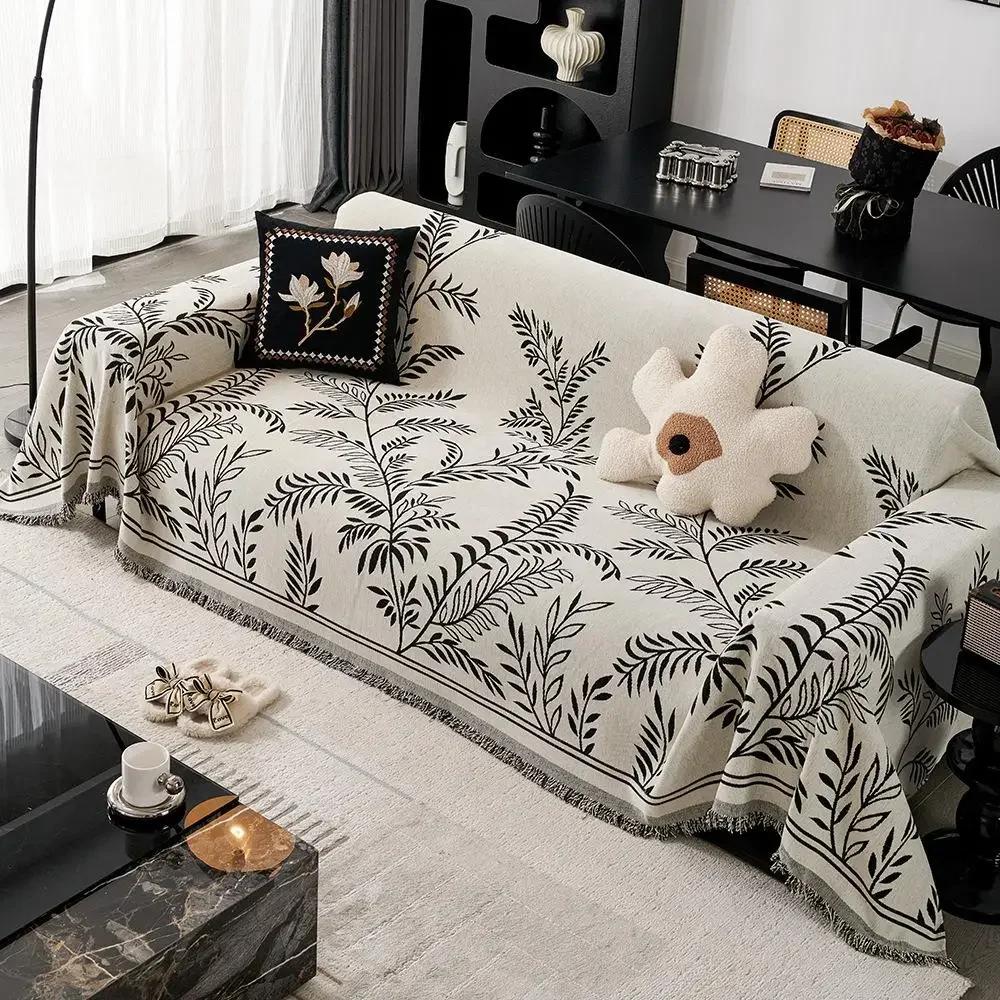 1pcs Simple Sofa Towel One Piece Style Fashion Non-Slip Couch Cushion Universal for All Seasons Home Furniture Decor Tapestry
