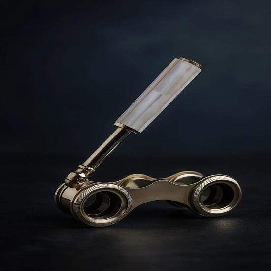 Brass Folding Binocular Monocle Nautical Spyglass 10.16 cm Wedding Anniversary Birthday Christmas Graduation Day Thanksgiving Gift