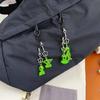 Miniature Alien Figure Keychain Glowing Resin Novelty Ornament for Bags And Keys Stylish Phone Accessory