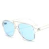 Aviator zonnebril met dubbele brug voor dames en heren, casual, modieus, anti-verblinding, ideaal voor autorijden, strand en reizen.