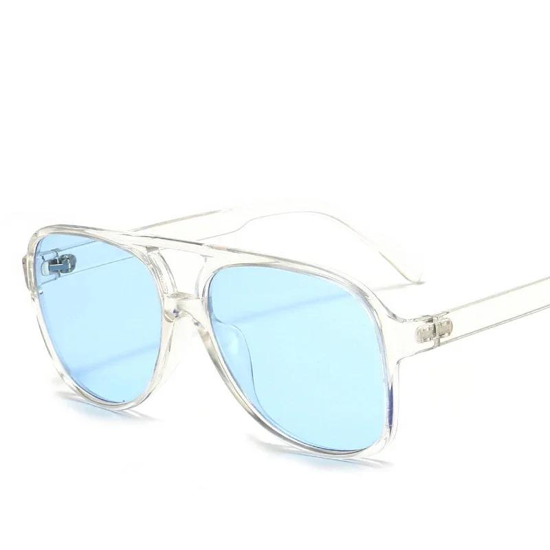 Aviator zonnebril met dubbele brug voor dames en heren, casual, modieus, anti-verblinding, ideaal voor autorijden, strand en reizen.