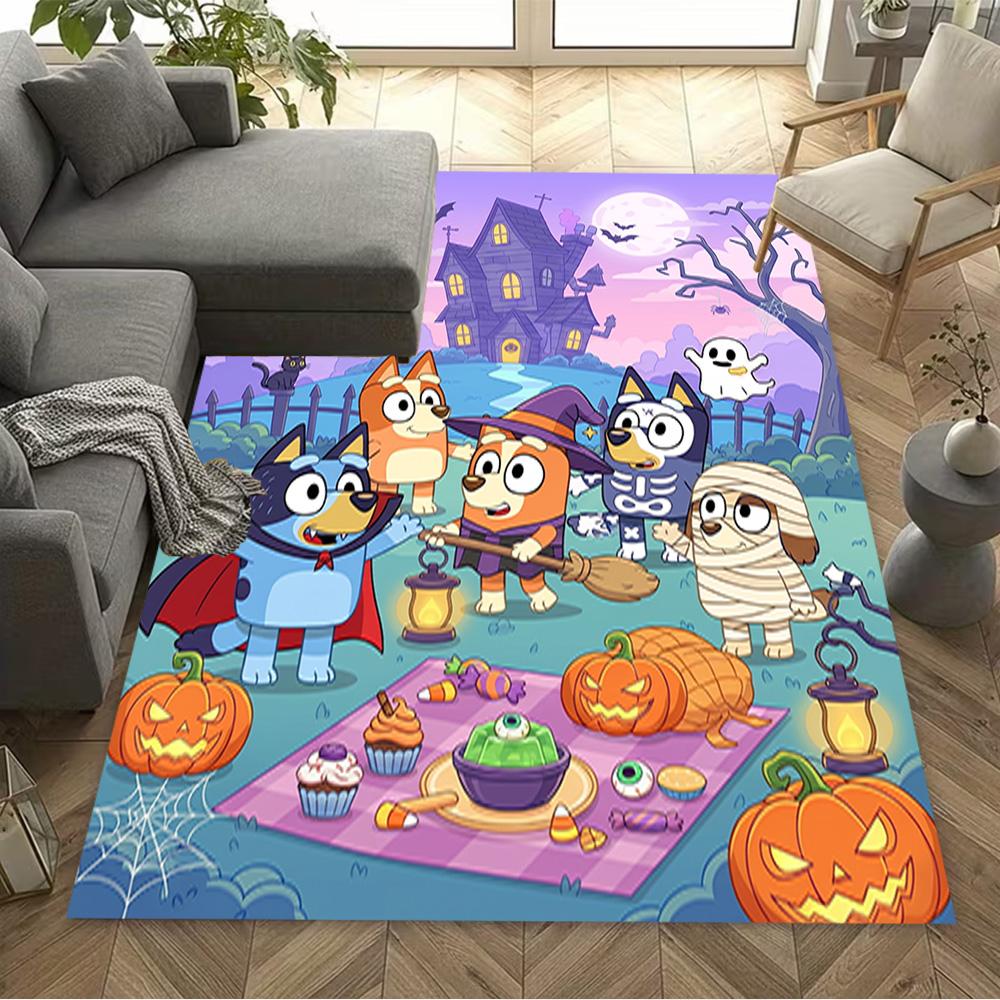 Halloween Party Cemetery Carpet Perfect for Entryway Hallway Kitchen Living Rooms Antislip Carpet Office home decor Best for Christmas