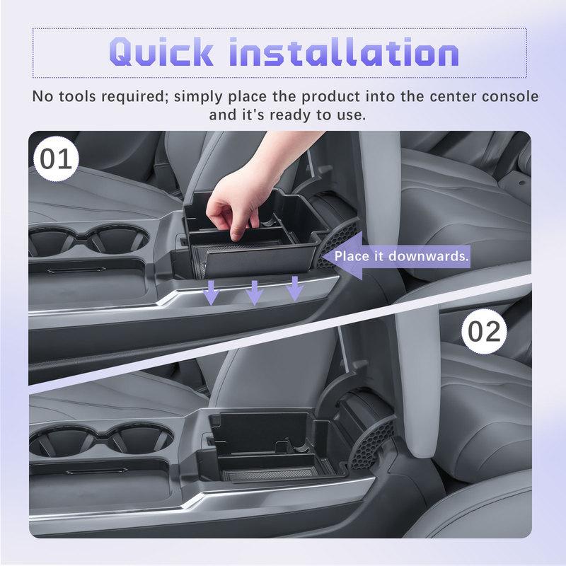 Center Console Organizer Tray for 2025 Acura RDX Accessories Interior Car Storage Armrest Box Secondary Phone Holder Storage Box