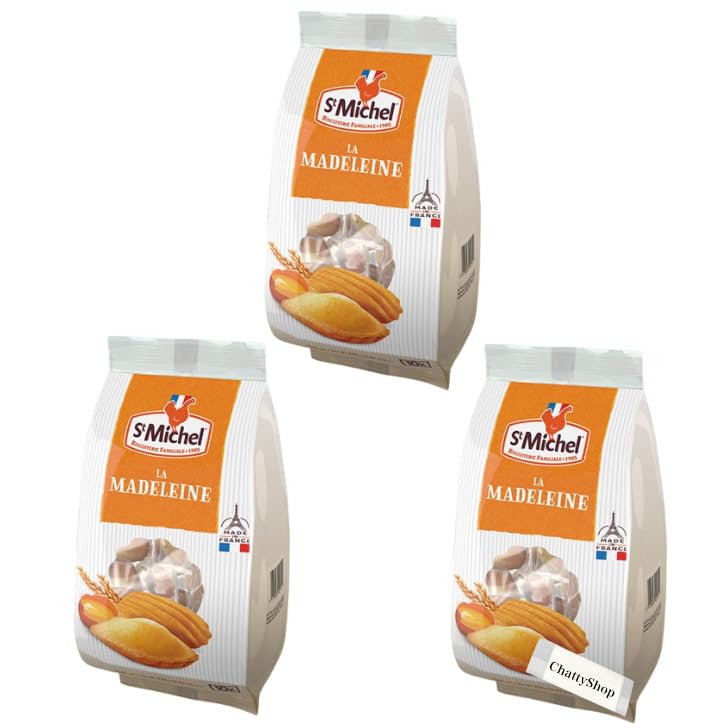 

of 3 Madeleine French baked confectionery Galette Costco original towel included [Set bags] Saint-Michel (6 pieces)
