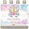 Happy Birthday, 1pc Polyester Party Backdrop Banner, Photo Booth Background, Wall Decor