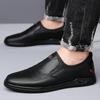 Fashion 2025 Leather Men Casual Shoes High Quality Mens Loafers Handmade Moccasins Breathable Male Walking Shoes Comfort Travel Flats