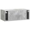Wall Mounted TV Cabinet Concrete Grey 78.5 x 41 x 30 cm