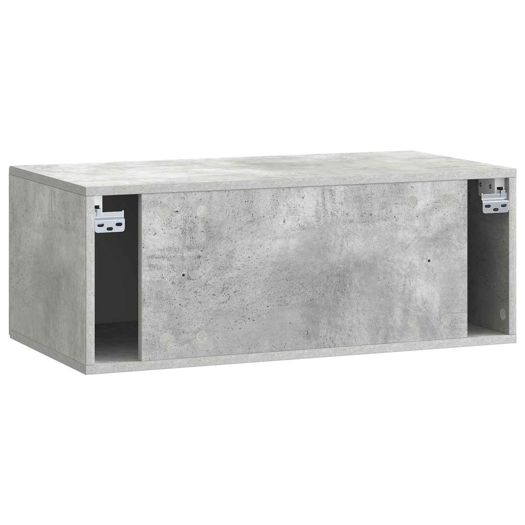 Wall Mounted TV Cabinet Concrete Grey 78.5 x 41 x 30 cm
