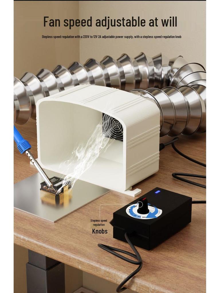 Compact Desktop Fume Extractor and Dust Collector