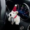 Perro de las Tierras Altas del Oeste Bolso Decoración Muñecos de Dibujos Animados Decoración Parachoques Coche Adorno Colgante Cachorro Decorativo