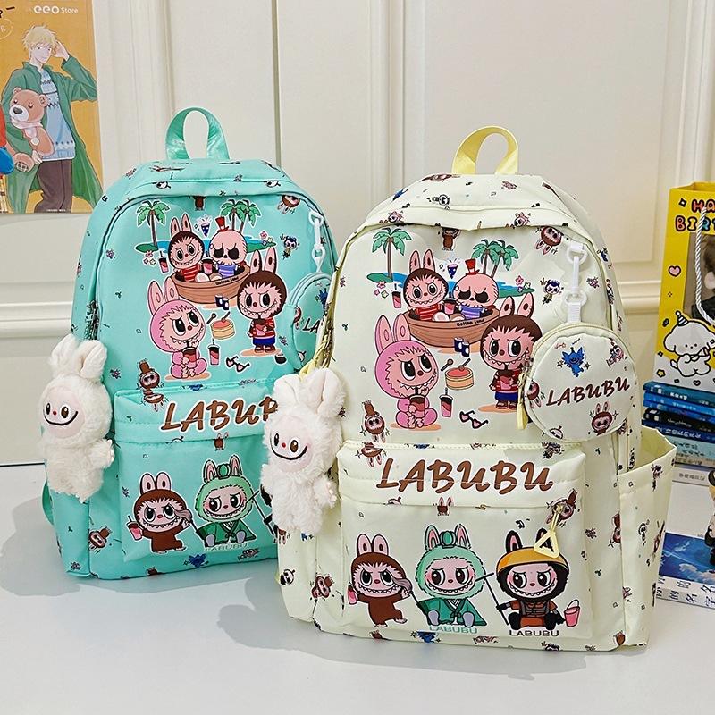 Schoolbag1011 new cartoon printed backpack childlike girl heart student large capacity class storage bag casual backpack