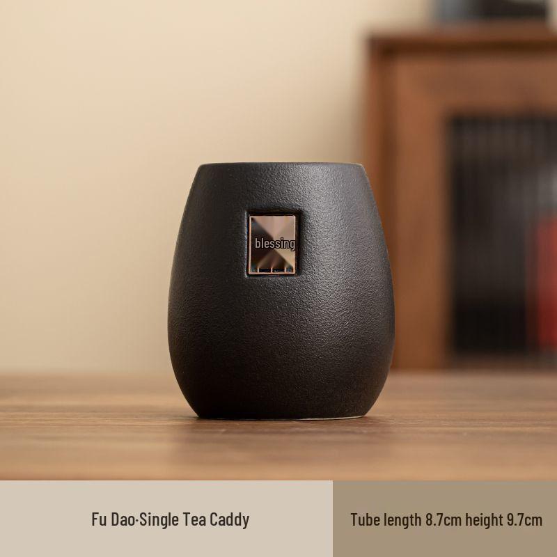 Kung Fu Tea Set: Six Gentlemen Tea Ceremony Accessories with Tea Tongs, Scraper, Ornament, and Caddy Default