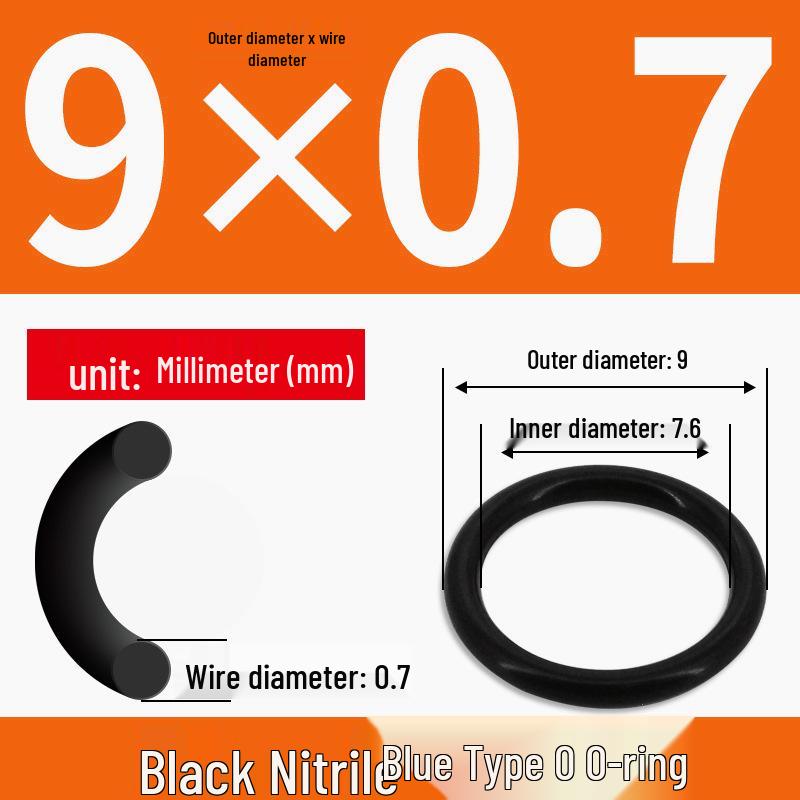 Durable Nitrile Rubber O-Ring, Wire Diameters 0.4-0.8mm, Waterproof & Wear-resistant Sealing Ring