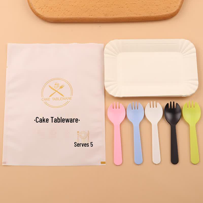 Thickened Disposable Serrated Plastic Cake Knife