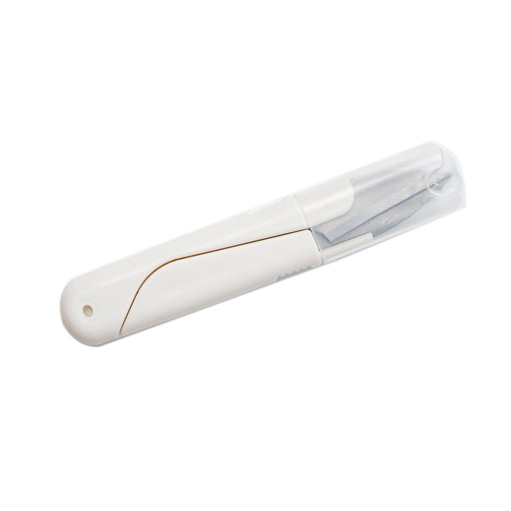Thread Snip White Labor Saving Versatile Small Plastic Thread Snip Clipper for Cross Stitch DIY
