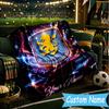 Custom Name Aston Villa Pride Flannel Blanket, Use for Birthday/Holiday Gift, Soft Blanket for Sofa/Bed/Camping/Office, Home Decor