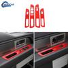 Red Window Lift Switch Panel Decor Cover Trim for 09-14 Ford F-150 Accessories