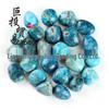 Blue Apatite Tumbled Stone Incense Holder and Raw Stone for Aquariums and Kids' Digging Activities