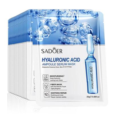 10 PZ Maschere Viso all'Acido Ialuronico Cura della Pelle del Viso Rassodante Idratante Idratante Maschera Viso Prodotti per la Cura della Pelle del Viso