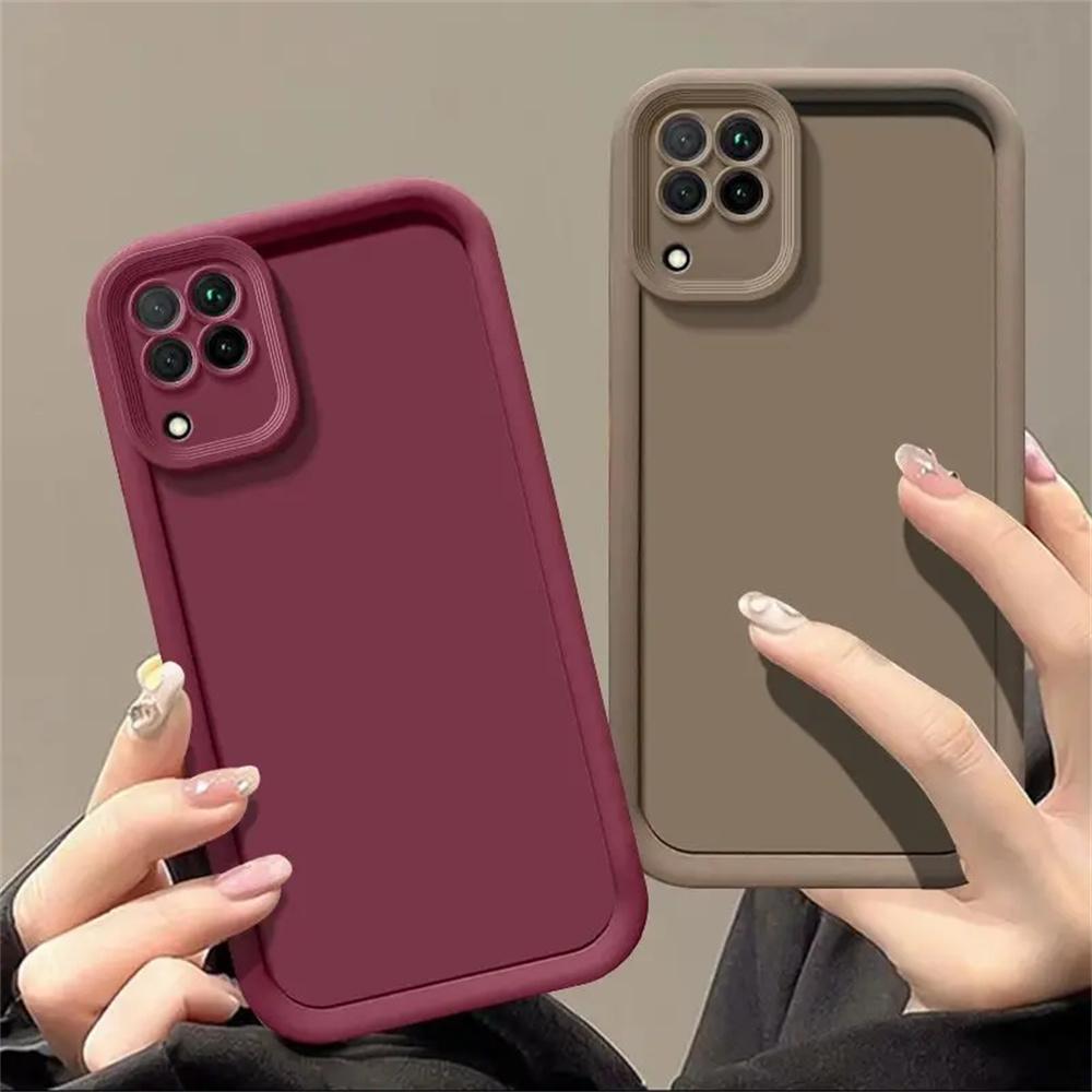 Soft TPU Shockproof Protection Back Cover Matte Case For Samsung Galaxy A22 4G 5G Phone Case Full Package Anti Protective