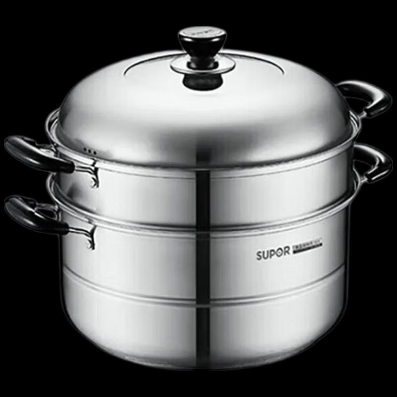 SUPOR Double-Layer Induction & Gas Steamer Pot