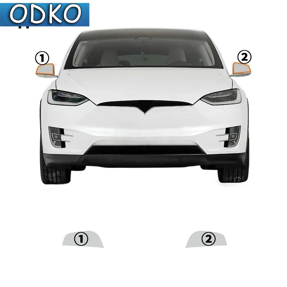 PPF Car Headlight Protective Film TPU For Tesla Model 3 Y X S - Rearview Mirror Transparent Scratch Resistant