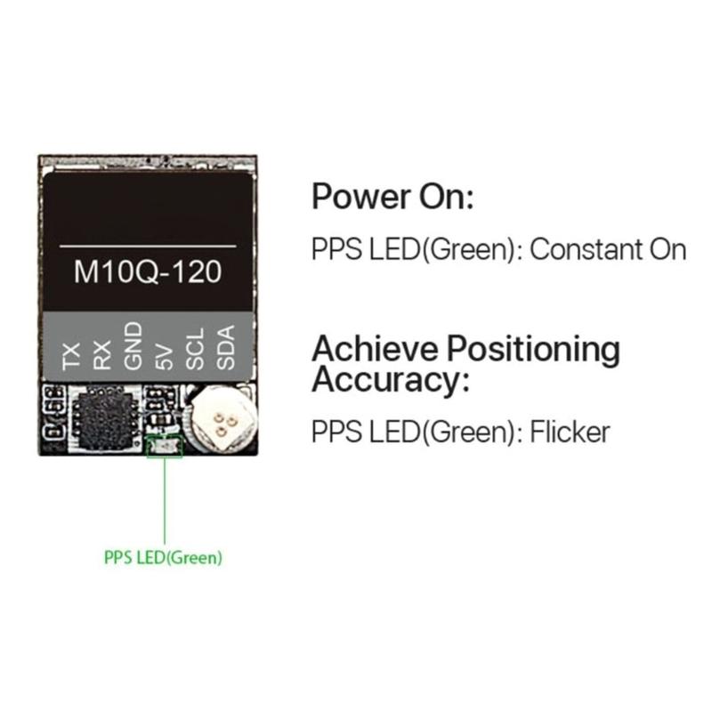 M10Q-120 Navigate 5883 Compass Double Protocol NMEAU BL0X For FPVRacingDrones LongRanges Fast Positioning