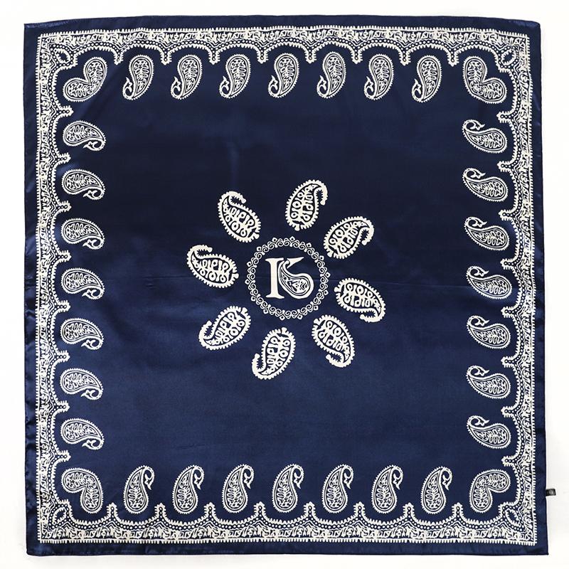 Kadınlar İçin Vintage Paisley Kare Eşarp İpek Şallar Boyunluk Kadın Baskılı Saç Bandı Baş Üzeri Sarma Fular Tesettür Saç Bantları