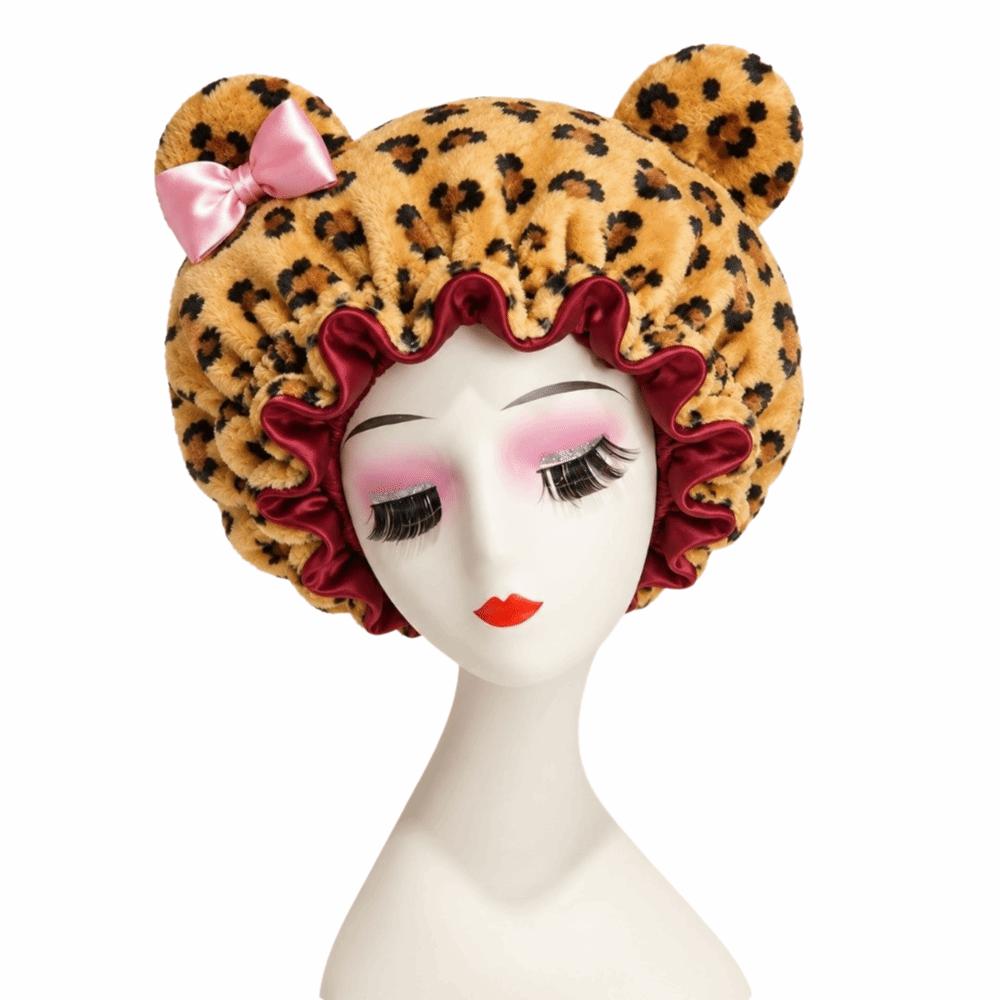 Soft Hair Drying Cap Absorbent Hair Towel Quick Drying Hair Bonnet Night
