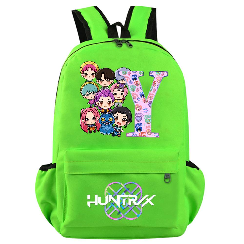 Anime 26 English Letter Kpop Demon Hunters Printed Backpack for Teenager Student Girl Boy Bookbag Schoolbag Women Large Capacity Travel Bag Kid Gift