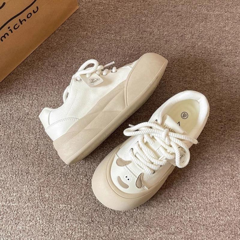 Spring New High-value Casual Board Shoes Women's Thick-soled Skirts, Small White Bread Shoes, Versatile Shoes