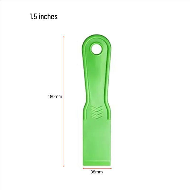 Plastic Putty Knife & Scraper Set: Shovel, Glue Applicator, Trowel, Wallpaper Scraper, Silicone, and Car Film Tool.