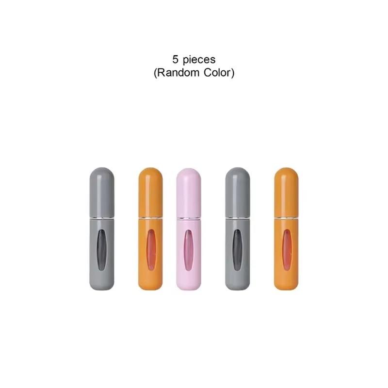 3/5/10pcs 5ml Bottom-fill Perfume Refillable Liquid Container for Cosmetics Fragrance Spray Dispenser Press Type Portable Bottle