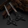 Professional 6 '' Scissor Red Gem Hair Cutting Scissors Haircut Thinning Barber Tools Cut Shears Hairdresser Scissors