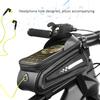 PVC Black Hard Shell Waterproof Performance Touching Screen Bike Bag Mobile Phone Bicycle Cycling Packet Equipment