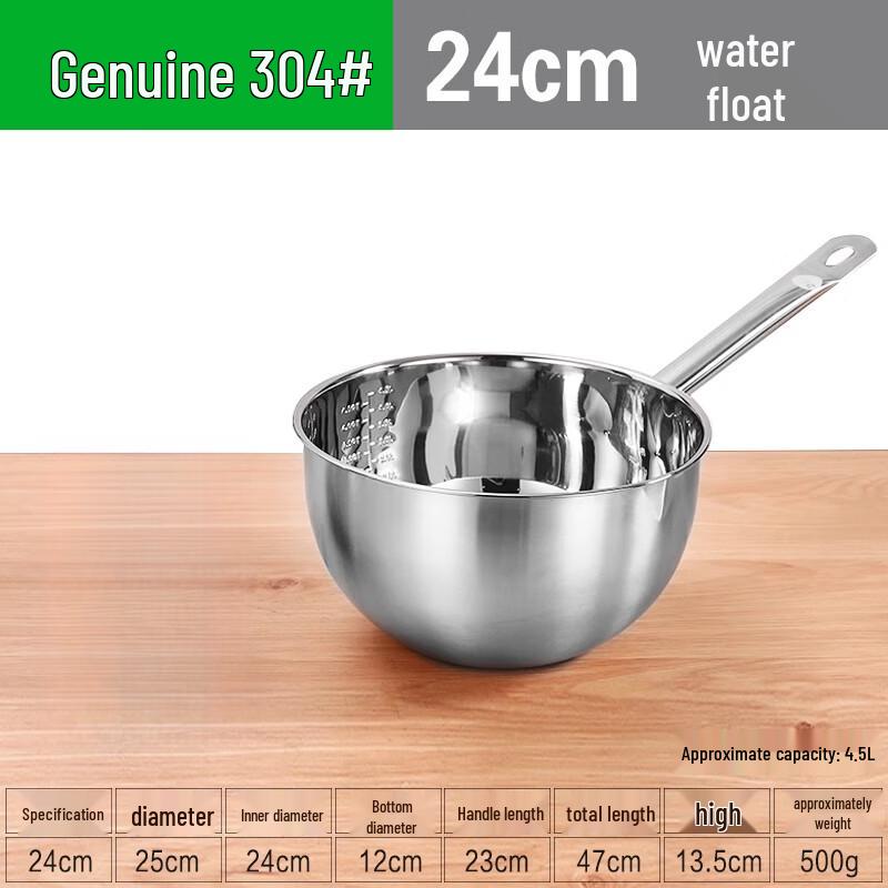 Lebensmittelechte 304 Edelstahl Wasserschöpfkelle mit Ausguss