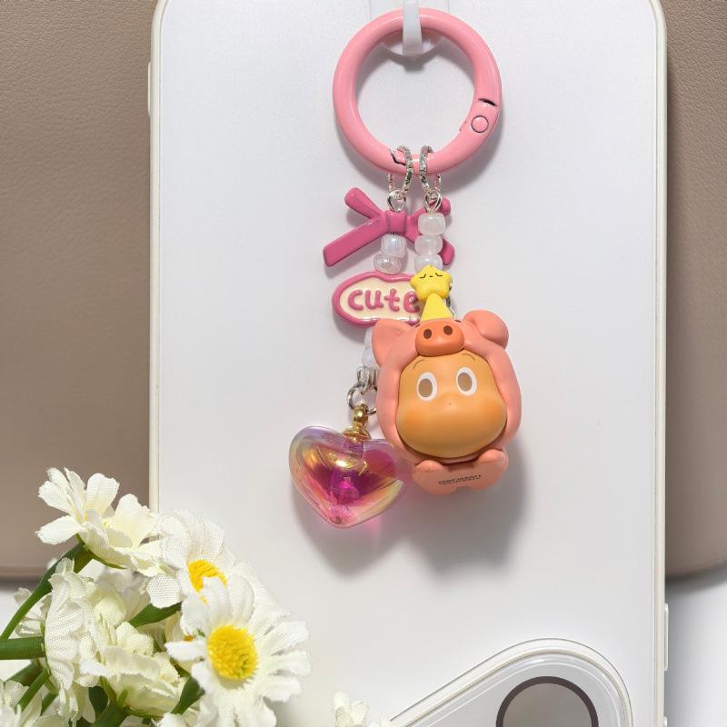 Original Pop Mart Bubble Bean Pyjama Herz Tidelope Anhänger Handy Lanyard