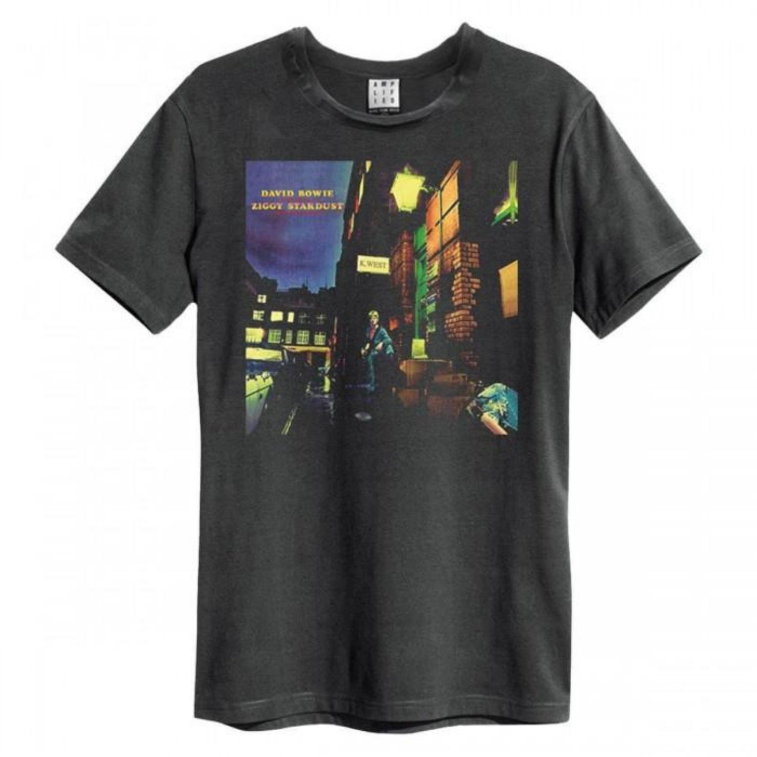 Amplified Unisex Adult Ziggy Stardust David Bowie T-Shirt S чёрный