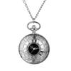 Antique Roman Analog Pocket Watch with Waterproof Skeleton Design and Lid, Pendant Necklace with Chain, Silver, Retro Fashion Accessory