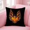 Hot Golden P-Pontiac Pillow Case Anti-Dustmite Pillow Invisible Zipper Silky Short Plush Sofa Cushion Cover